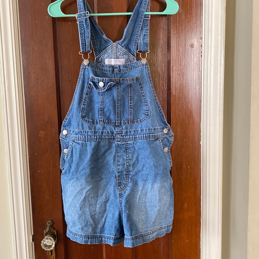 Light blue overalls from no boundaries